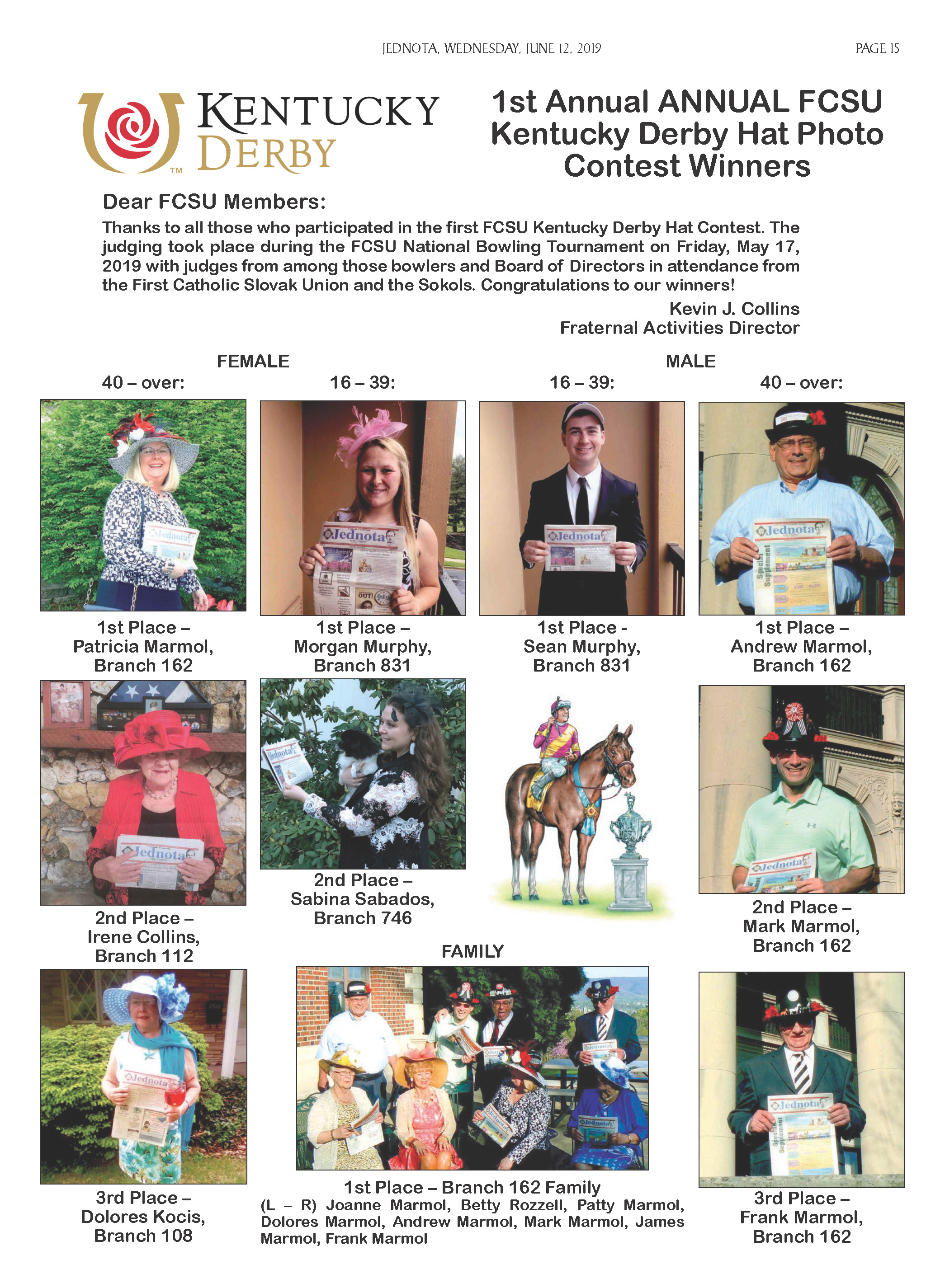 Kentucky Derby Hat Contest Winners